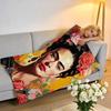 Coperta in Peluche Corto ad Alta Densità per Divano, Sonnellino, Stanza Condizionata, Morbida, Delicata sulla Pelle, Frida Kahlo