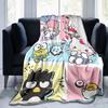 1pc Colorful Adventure with Music Hello Kitty Blanket, Home Decor, Gift Idea, Suitable for All Seasons,Living Room, Travel, Camping, Car Blankets, Bea