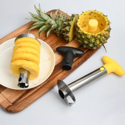 Stainless Steel Pineapple Peeler Corer Slicer Cutter Fruit Peeler Effortless Cutting Anti-Corrosion Blades Kitchen Gadget