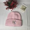 Cute Pony Wool Hat Female Hip-hop Simple Warm Double-layer Knitted Hat Ear Protection Cold-proof Pullover Hat Male