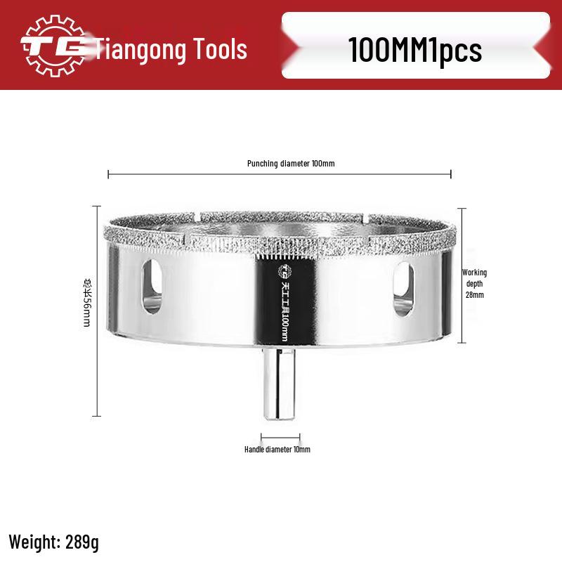 Tiangong Glass & Tile Hole Saw for Drilling and Enlarging Marble and Tile Holes