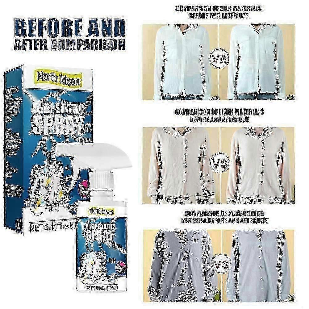3pcs Anti-static Spray 350ml Clear Spray Anti Static Spray For Clothing/hair/carpets Tao_lucky_b