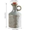 Keramik Essigtopf Vintage Sojasaucenflasche Praktisches Küchengewürz-Aufbewahrungsglas Kochen