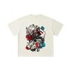 260 GSM Doppelgarn 32er Zählung 100% Baumwolle Dandadan V38 Okarun Momo Druck Unisex Schweres Baumwoll-T-Shirt