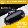 OCPTY Door Handle Exterior Rear Driver Left Side Replacement fit 1996-2000 for Honda Civic Outside Door Handle Black