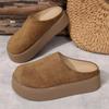 Women's Retro Closed-Toe Mules, Platform Birkens Tocks Slippers, Outdoor Casual Slides for Women