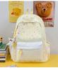 Schoolbag Light-tone Ice Blue Colored Stars Full-paved Backpack Milk Waxy Feeling Summer Refreshing Student Party Shop Photo Backpack