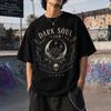 Skull Shirt, Dark Soul Club T-Shirt, Retro Grunge Tee, Trendy Grunge Indie Boho Graphic Tee, Gothic Fantasy Streetwear (Unisex, Runs Small)