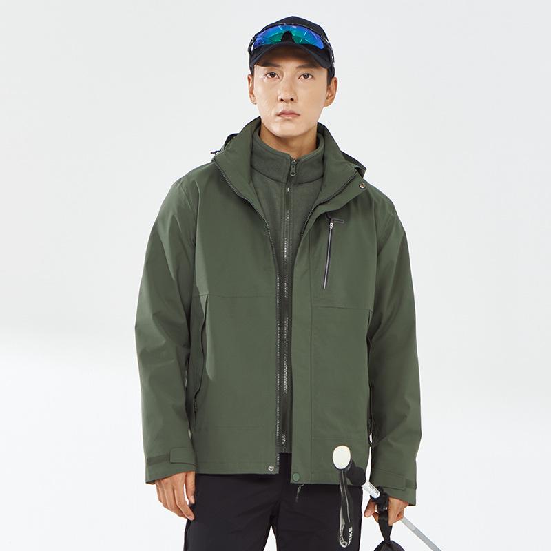 Women s 3-in-1 Windproof Waterproof Fleece-Lined Mountaineering Jacket 3XL