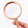 Handheld Magnifying Glass With Aluminum Frame And Ergonomic Handle For Clear Viewing Reading And Inspection Tasks