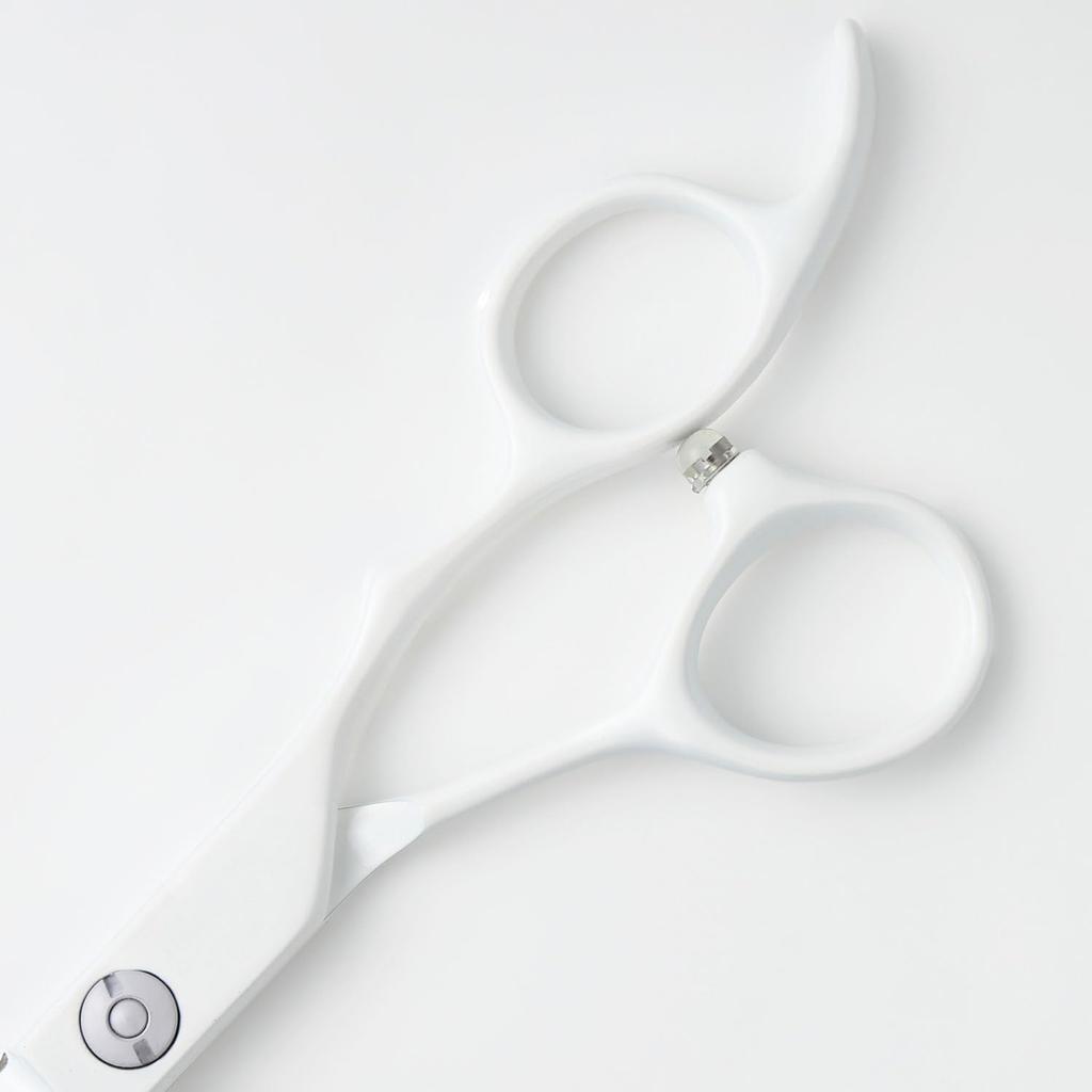 DEEDS GTZ White Scissors Thinning Scissors Thinning for Hairdressers and Includes Set of 2 [PF] (6.0 Inches) (Approx. 25% Rate) Barbers, Case,