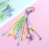 Luxury Y2K Braided Rope Keychain Handmade Colorful Long Tassel Bag Charms Creative Bag Pendant Keychain Bag Accessories