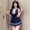 Sexy Large Size Sailor Uniform Campus Bunny Uniform Pure Desire Robe Seduction Student Clothing