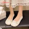 Aphixta Flat with Women Loafers Weave Design Flats Slip On  Casual Shoes for Woman Comfortable Footwear Ladies Shoes