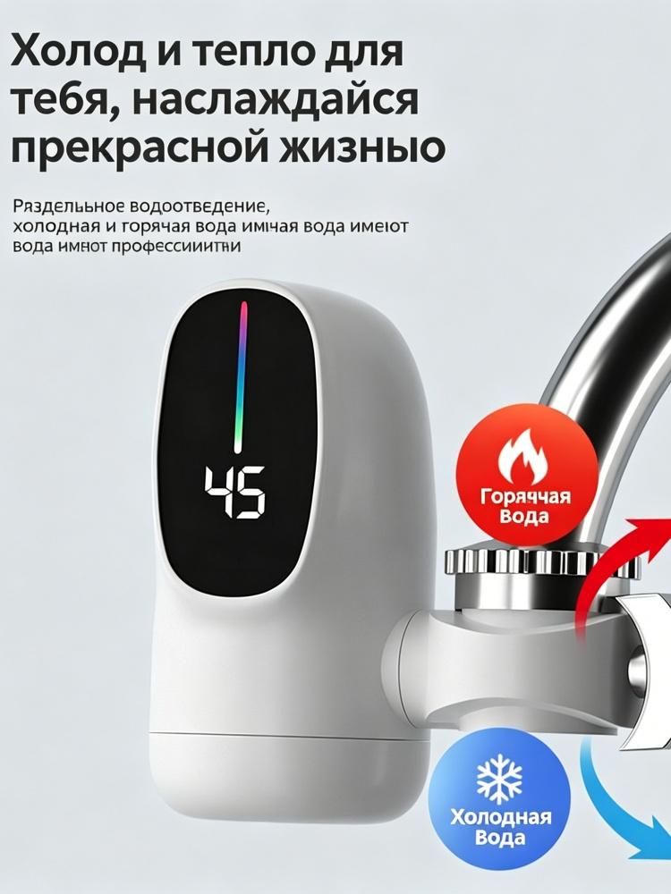 Instant Electric Hot Water Heater Kitchen Faucet Adapter Fast Heating Digital Display