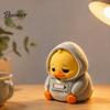 Yellow Duck Resin Ornament Emotional Support Figurine, Ornament, Handmade Animal Figure Cute Statue for Home Office Desk Decor Artistic Decoration