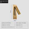 LED Wall Lamp Reading Light For Bedroom Hotel Bedside Spotlight Rotatable Lighting Nordic Modern High Quality Indoor Decoration