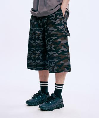 WILDROCK Camo Bermuda Carpenter Pants_Dark Camo