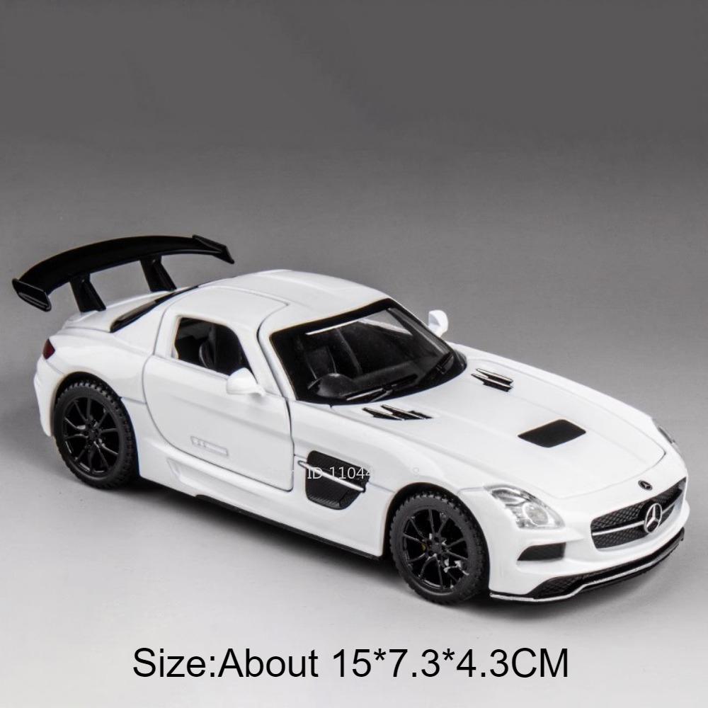 Scale 1:32 SLS S400L Toy Sports Car Model Diecast Alloy Simulation Models Sound Light Pull Back Vehicles Collection Kids Gifts