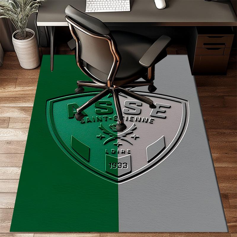 Asse Saint-etienne Crest Rug Office Floor Mat - Machine Washable for Bedroom, bedroom, livingroom, Room Decor Fan Gifts Christmas
