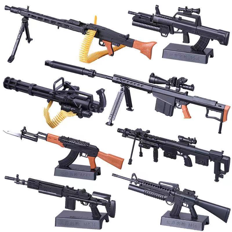 1/6 Scale MG42 AK47 Mp5 HK416 Rifle Toy Gun Model Assembly Puzzles Building Bricks Gun Soldier Weapon For Action Figures Toys