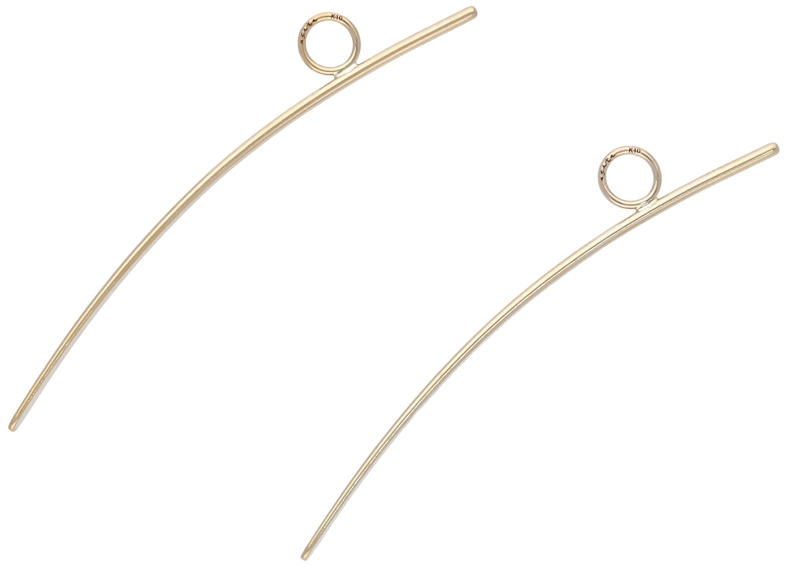 

K10 earrings 1023311749703999 [Agate] charm, жовтий