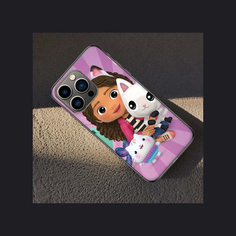 

Cartoon Gabbys Dollhouse Phone Case For Apple Iphone 16E 16 Pro Max 15 Plus Soft 13 12 Mini Cover 11 14 Pro Max Capa 8 7 SE Shel iPhone 16E