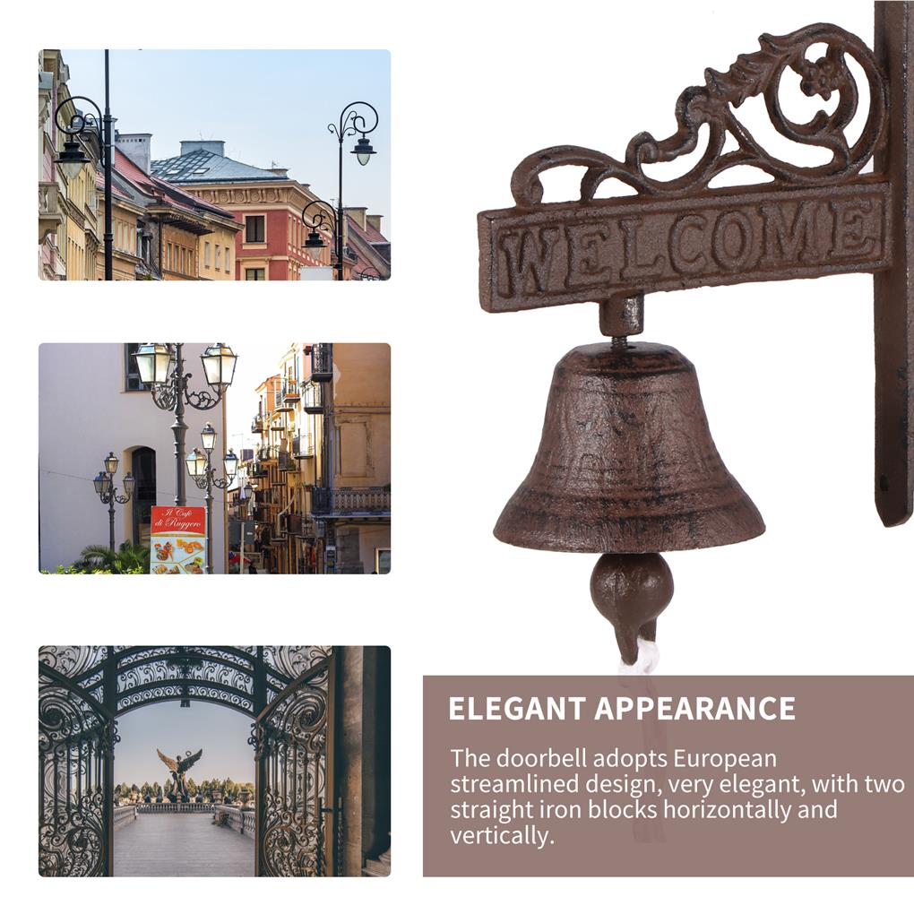 Willkommen Türklingel Hardware Künstlerische solide Metall Handwerk Glocken Anhänger Wand montiert Glocke Anhänger hängen schmücken Typ 3