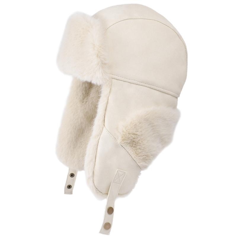 Women's Trapper Hat with Earflaps Winter Warm Thicken Fleece Lining Ear Flaps Hat Thermal Windproof Hunting Cycling Hat