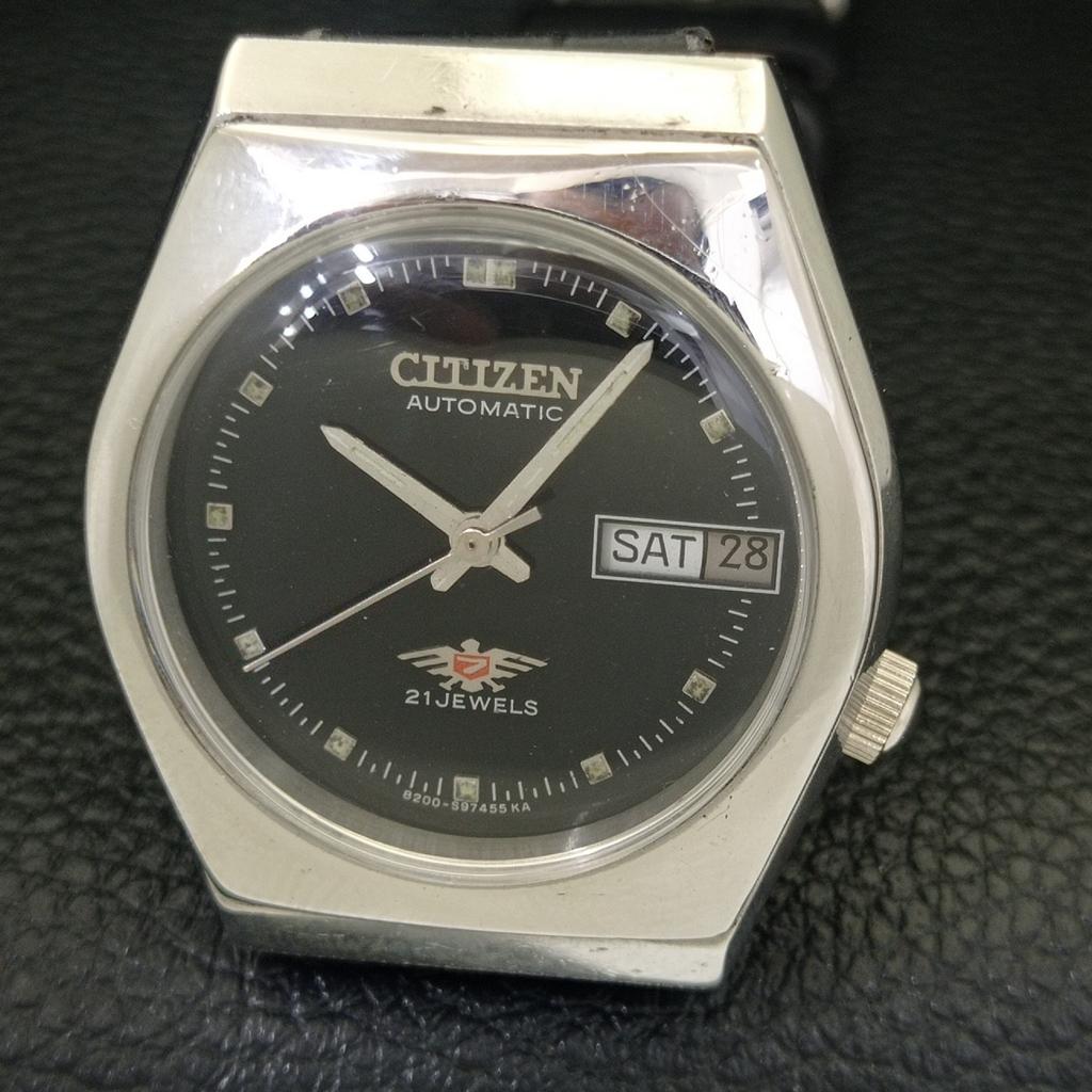 AUTOMATIC VINTAGE CITIZEN 8200 JAPAN MENS ORIGINAL DIAL WATCH a702149-5 R208-a702149