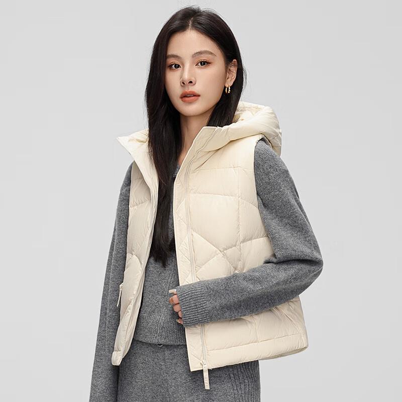 

SNOWFLYING 2024 Women s Lightweight Short Duck Down Vest 180/100A