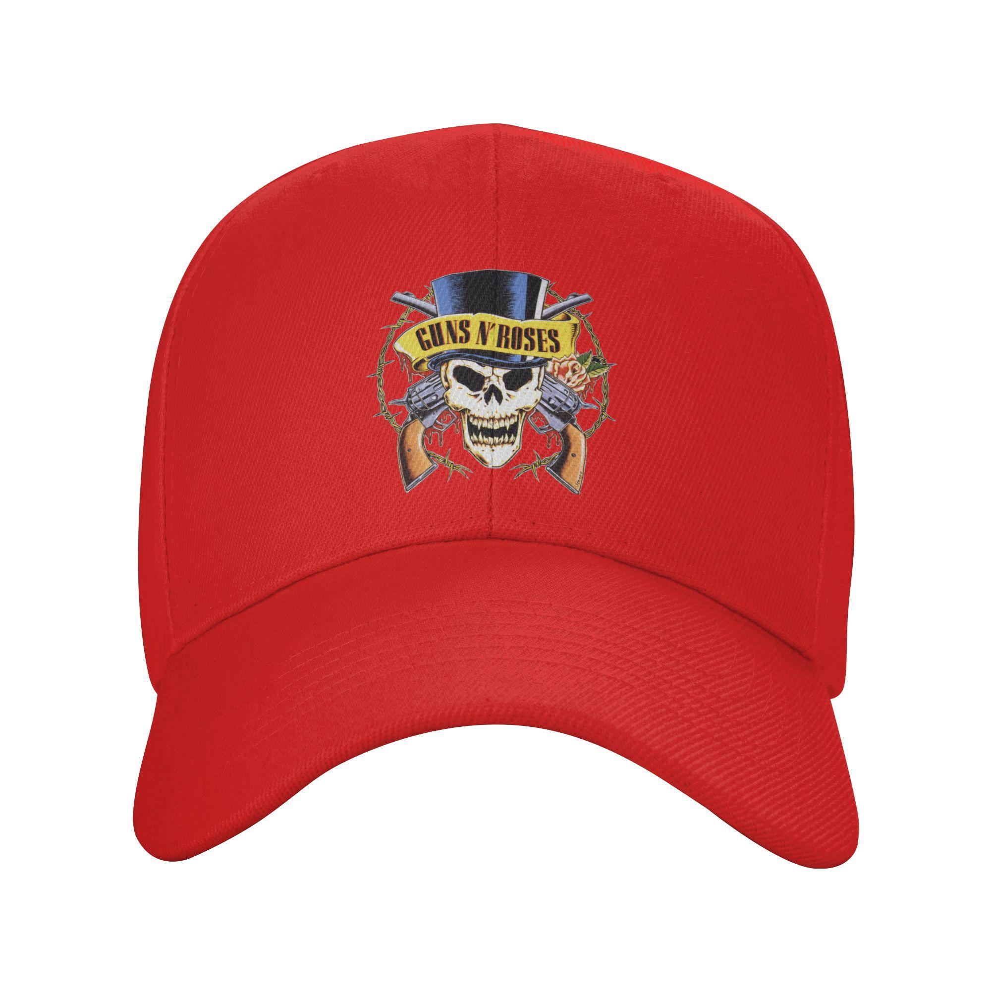 

Custom Fashion Guns N Roses Baseball Cap for Unisex Women Adjustable Adult Bullet Logo Dad Hat Summer One Size