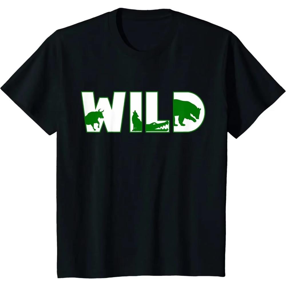 

Футболка Wild Animal Lover Green Animal Print, свободная футболка, мужская одежда, повседневная, из хлопка, на каждый день, на все времена года, Харадзюку XXXXXL