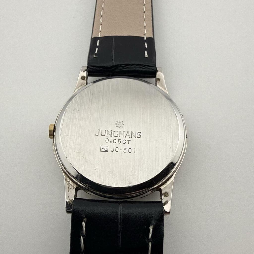 Used JUNGHANS Quartz J0-501 Men's Watch Quartz / Quartz Working item Battery replaced [H427]
