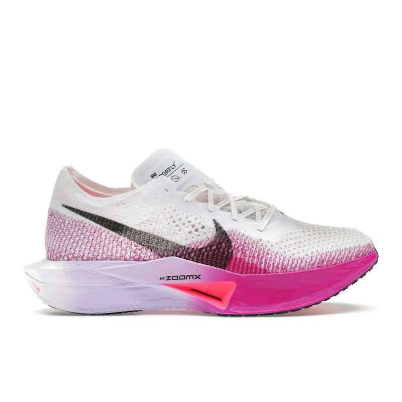 Nike ZoomX VaporFly Next% 3 White Vivid Purple Unisex Sneakers Purple-Agate Black DV4129-104