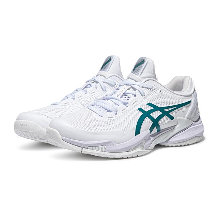 Asics Court FF 3 Tennisschuhe Herren Weiß/Grün 1041A574-100