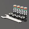 4 Pcs Car Tire Pressure Indicator Tire Pressure Gauge Indicator Alert Monitoring Valve Cap Sensor External Valve Detection