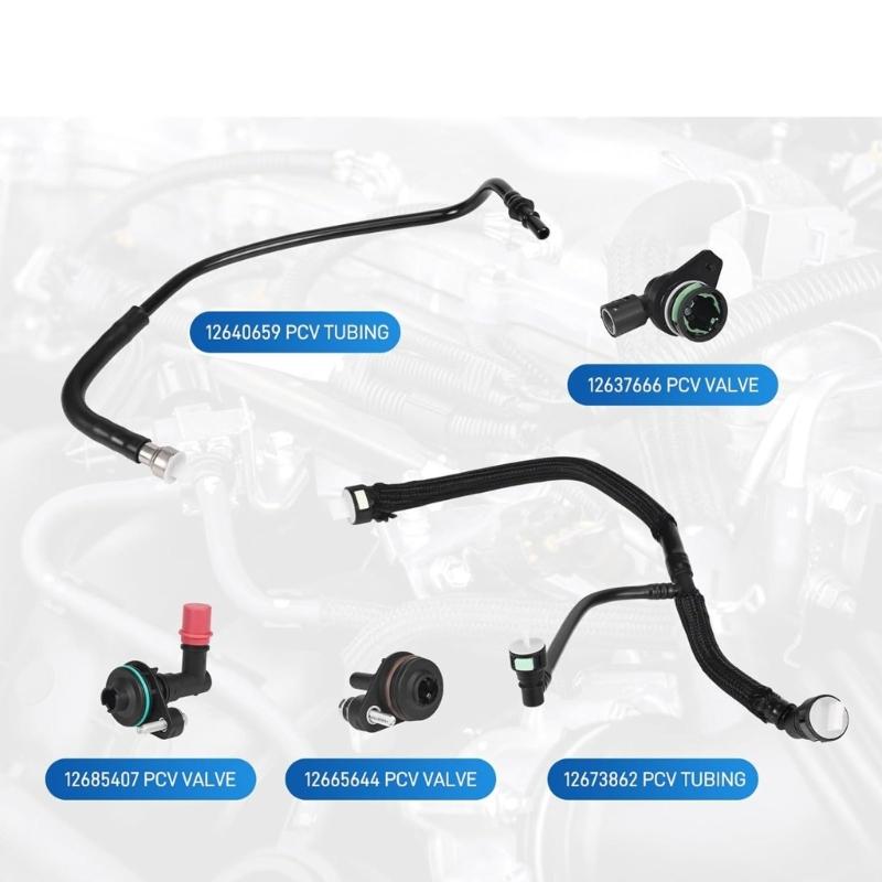 PCV Valves Repair Kit Ventilation System Upgrade Parts For 1.4L 1.5L Engine 12640659 12673862 12637666 12665644 12685407