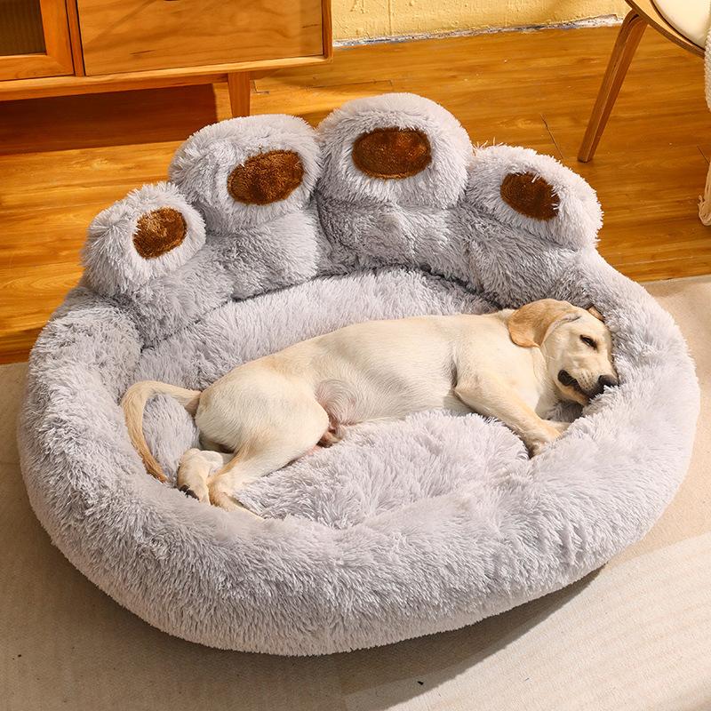 Fluffy Pet Bed Large Pet Products Dogs Beds Small Sofa Baskets Pets Kennel Mat Puppy Cats Supplies Basket Blanket Accessories