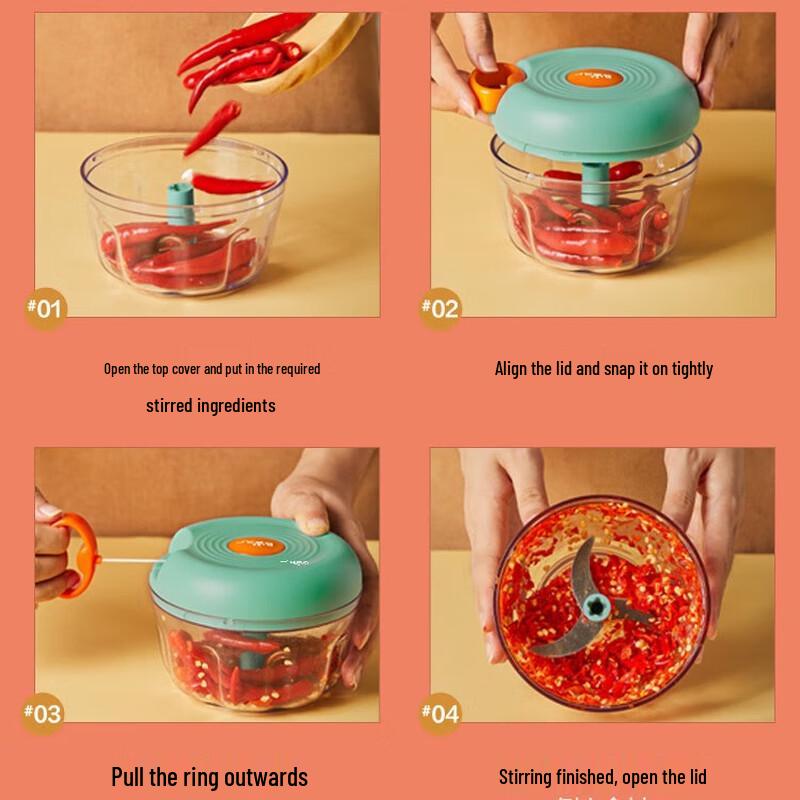 Little Bear Manual Garlic Chopper Set