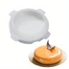 1PC Silicone Mold, Kitchen Baking Mousse Mold, Round Flat Top Rounded Edge Cake Mold, Baking Tools