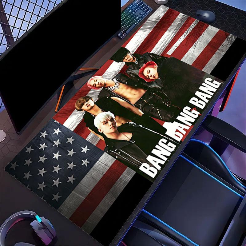 BIGBANG Large Gaming Table Cushion Non-slip Laptop Tablet Big Mousepad XXL Mat Mini PC Playmat With Lock Edge