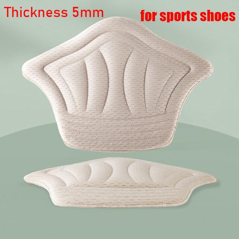 

2pcs Shoe Pads Foot Heel Antiwear Sports Shoes Cushion Pad Adjustable Feet Insert Insoles Heel Protector Adhesive Insole Brioche As picture