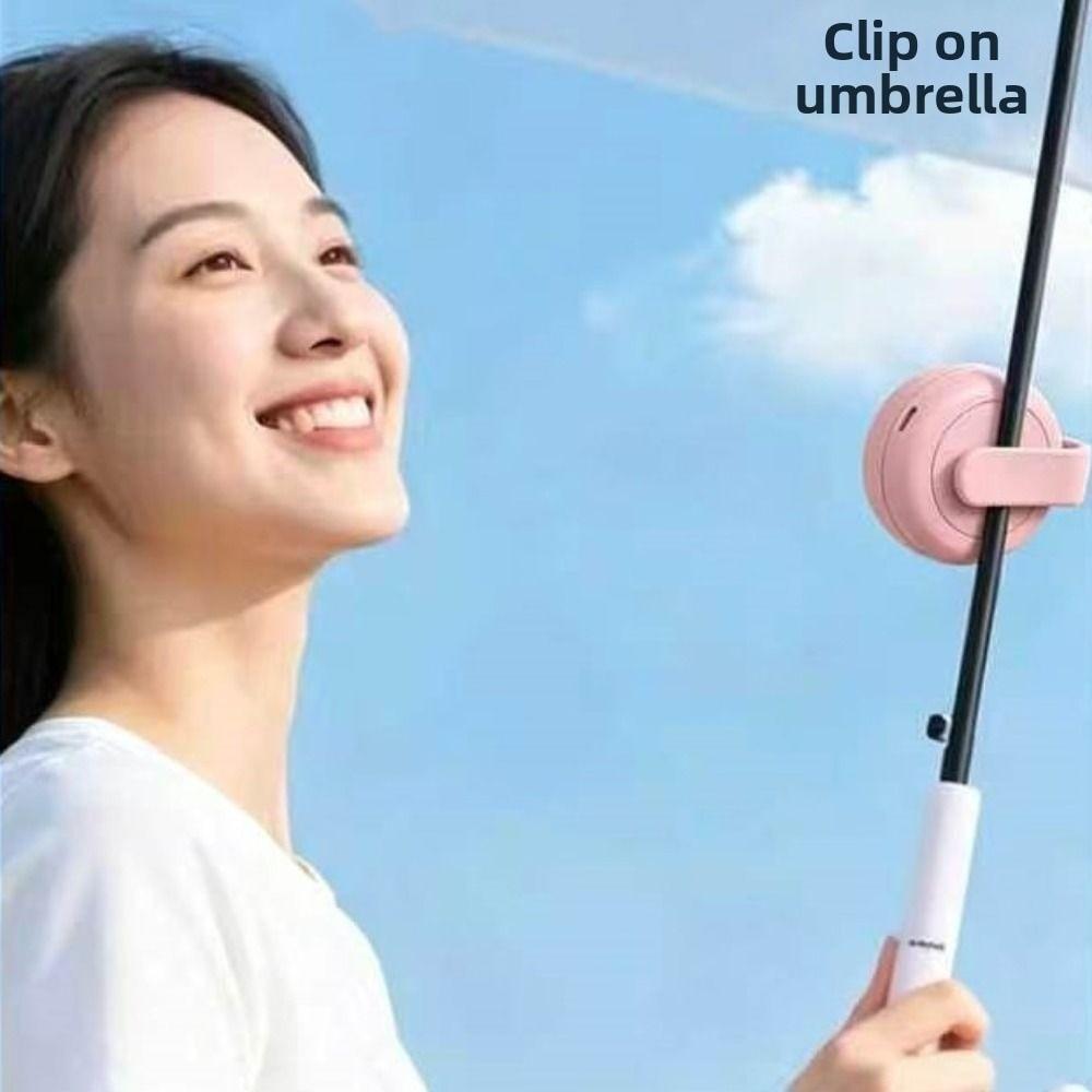 Mute Personal Cooling Clip Fan Bladeless Hanging Waist Fan Handheld Air Cooler  Indoor Outdoor Use