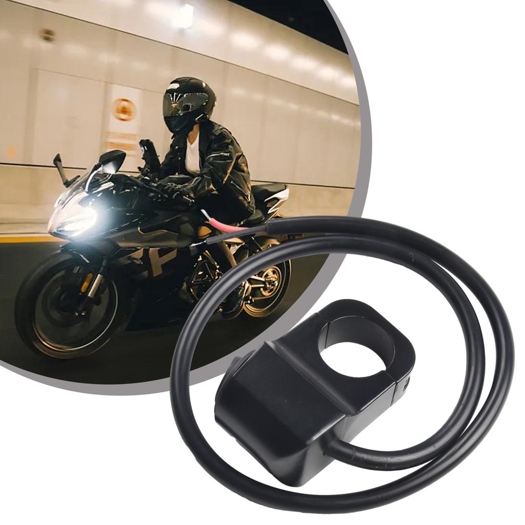 22mm Motorcycle Handlebar Headlight 12V Switch Fog Spotlight On-Off Aluminum Alloy Switch For Scooter Waterproof Accessories