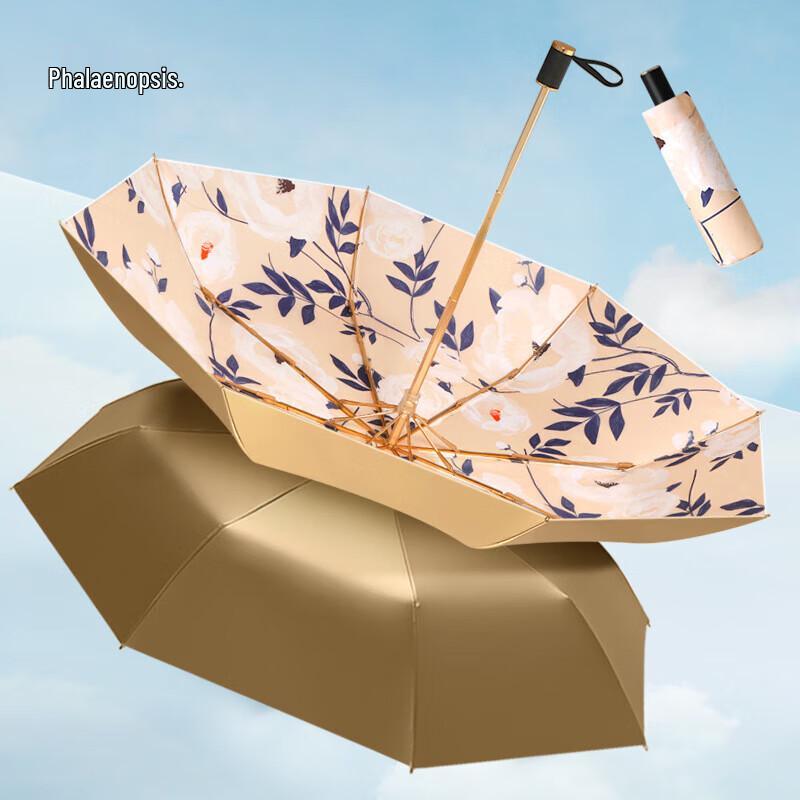 XuQing Retro Double-Layer Titanium Sun/Rain Umbrella