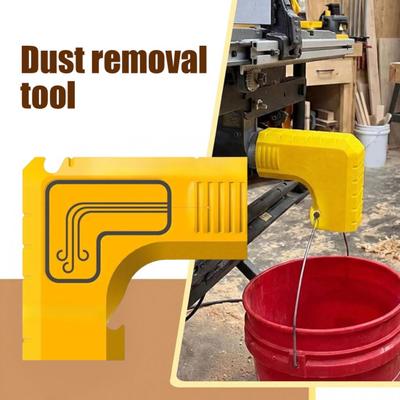 Dust Removal Tool with Built-In Dust Bag Hook Table Saw Dust Extraction Adapter 2.5 Inch ID Slide-On Installation Dust Extraction Adapter