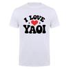 Cool I Love Yaoi T Shirt Funny Heart Anime Unisexga Boys Love Fan Gift Tshirts Short Sleeve Tee Da182
