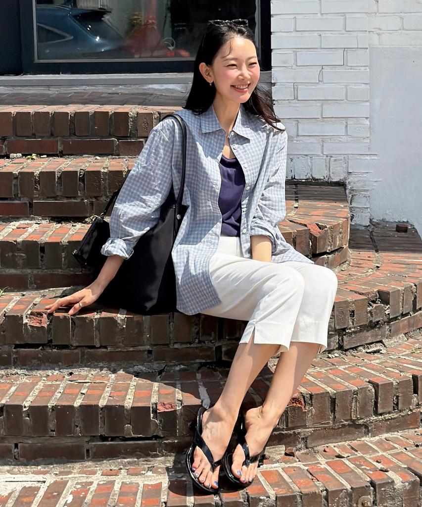 Siyajyu Sipt7153 Comfort Line Capri Pants (Summer Ver)_White