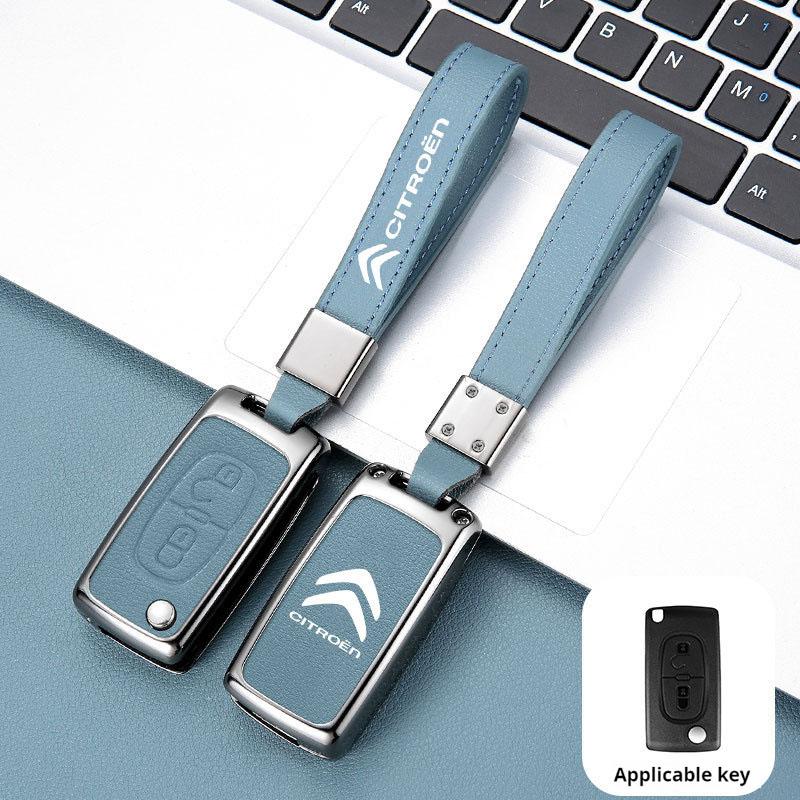 AGX4   Zinc Alloy CarKey Holder Car Keychain Bag Organizer Car Key Case For Citroen C1 C2 C3 C4 C5 C6 C8 C4L C3L C3-XR PICASSO Aircross